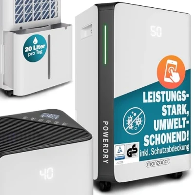 Afbeelding van Monzana Luchtontvochtiger Wifi App 20 tot 30m² 20l/dag Wit