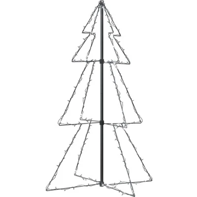 Afbeelding van Kegelkerstboom 160 LED&#039;s binnen en buiten 78x120 cm