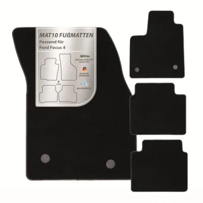 Afbeelding van MAT10 automatten voor Ford Focus 4 (vanaf 09/2018) velours delige set Duurzame originele kwaliteit, Made in Germany, zwart