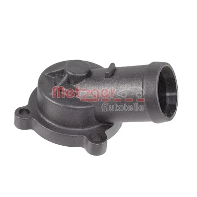 Afbeelding van METZGER 4010434 Flens Thermostaat Zonder pakking VOLKSWAGEN: Polo IV Hatchback, Golf 5, Touran I, AUDI: A3 Sportback