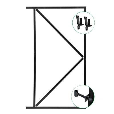 Afbeelding van Ijzeren Deurframe 155x120cm Zwart