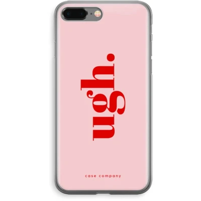 Afbeelding van Case Company® hoesje geschikt voor iPhone 8 Plus Ugh Soft Cover Telefoonhoesje Bescherming aan alle Kanten en Schermrand