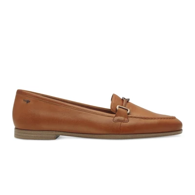 Afbeelding van Tamaris Instappers, Dames, Maat: 36, Cognac leather Leer