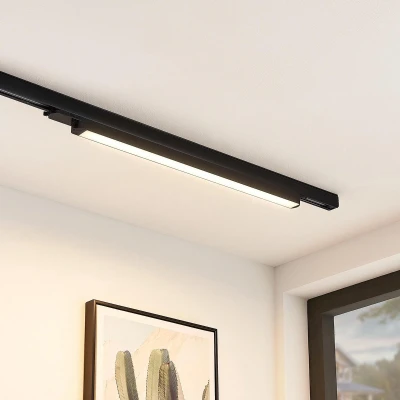 Afbeelding van Arcchio railverlichting 1licht kunststof, aluminium H: 5.2 cm zwart (RAL 9011) Inclusief lichtbron