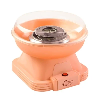 Afbeelding van Bestron suikerspin machine, Cotton Candy Maker met 10 staafjes &amp; maatlepel, ideaal voor kinderverjaardagen en plezier thuis, Sweet Dreams Collection, kleur: oranje
