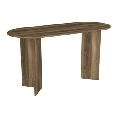Afbeelding van Vente unique Sidetable bureau Kleur: donkere houtlook TOPANIA L 140 cm x H 74 D 59.6