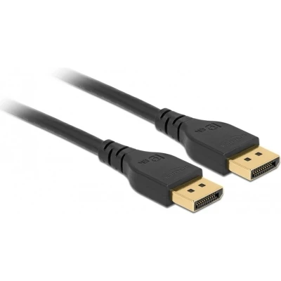 Afbeelding van DeLOCK premium DisplayPort kabel met smalle connectoren versie 1.4 8K gecertificeerd 3 meter