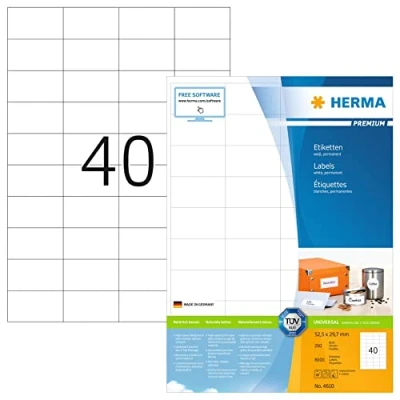 Afbeelding van Herma Labels white 52,5x29,7 SuperPrint 8000 pcs.