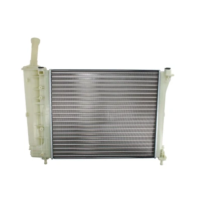 Afbeelding van THERMOTEC D7F053TT Radiateur Aluminium voor voertuigen met/zonder airco 477 415 23 Handgeschakeld Koelribben mechanisch gelast