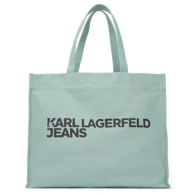 Afbeelding van Karl Lagerfeld Jeans Ew Logo SHOPPER dames, Groen graniet., Eén maat, Modern