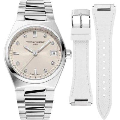 Afbeelding van Frederique Constant dames Highlife horloge FC 240BGD2NH6B in de kleur Zilver