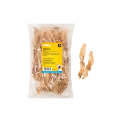 Afbeelding van Boomy Konijnenoren zonder vacht Gedroogde hondensnacks 100% natuurlijk en glutenvrije hondensnoepjes 500g