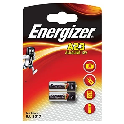 Afbeelding van Energizer 2 x alkalinebatterijen A23 MN21 LRV08 GP23A 12V