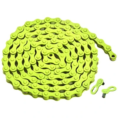 Afbeelding van zonkie Fietsketting met enkele snelheid (geel, 1/2&quot; x 1/8&quot;, 116 schakels)
