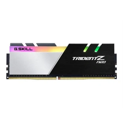 Image de G.Skill TridentZ Neo Series DDR4 kit 64 Go: 4 x 16 Go DIMM 288 broches 3600 MHz / PC4 28800 CL18 1.35 V mémoire sans tampon non ECC Noir brossé, aluminium thermolaqué argent