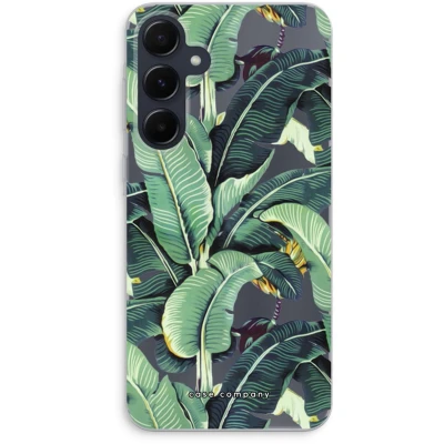 Afbeelding van Case Company® hoesje geschikt voor Samsung Galaxy A55 Bananenbladeren Soft Cover Telefoonhoesje Bescherming aan alle Kanten en Schermrand