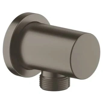 Afbeelding van Grohe Rainshower slangaansluitknie rond hard Graphite Geborsteld