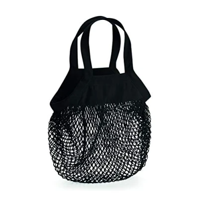 Afbeelding van Organic Cotton Mini Mesh Grocery Bag (Zwart)