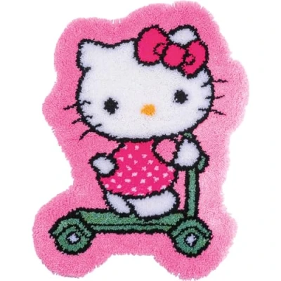 Afbeelding van Vervaco Knoopvormtapijt kit Hello Kitty Transport PN 0205083