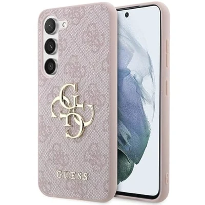 Afbeelding van Guess 4G Metal Logo Back Case Geschikt voor Samsung Galaxy S23 (S911) Roze