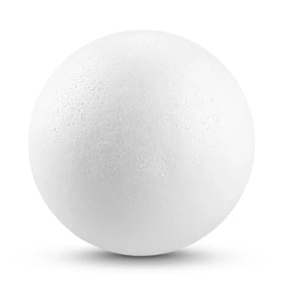 Afbeelding van Netuno 10 stuks witte piepschuimballen met een diameter van cm voor knutselen, vrije tijd, school, decoratie, kerstballen