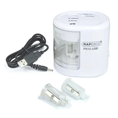 Afbeelding van Rapesco PS12 USB Automatische (elektrische) puntenslijper USB/batterij Wit