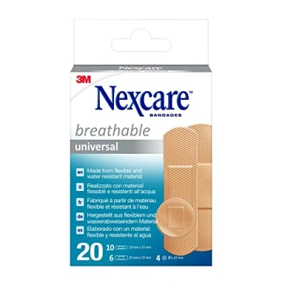 Afbeelding van Nexcare 3m Breathabl.univer. Ass. Strips20 N0320as