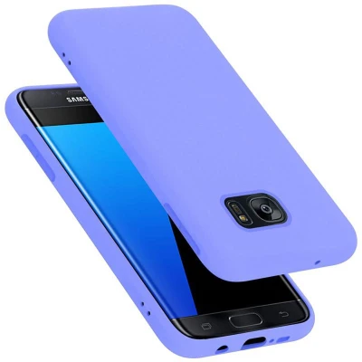 Afbeelding van Cadorabo Hoesje geschikt voor Samsung Galaxy S7 EDGE in LIQUID LICHT PAARS Beschermhoes gemaakt van flexibel TPU silicone Case Cover