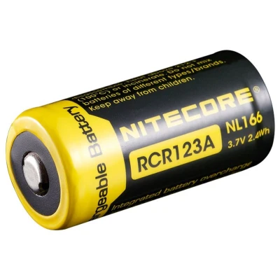 Afbeelding van Nitecore RCR123A Li ion battery NL166 650mah