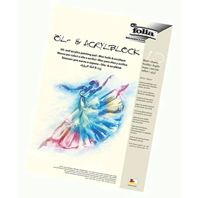 Afbeelding van Folia, Notitieboekje + schrijfblok, 10 tekenblok voor olie en acrylverf DIN A3 (A3)