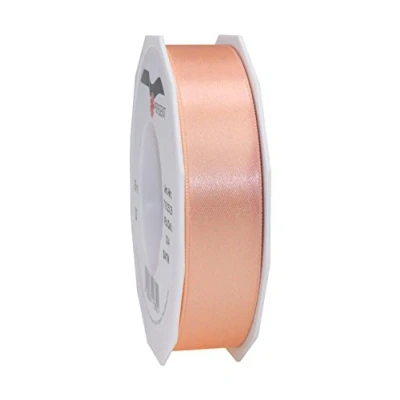 Afbeelding van DIT Pattberg Cadeaulint abrikoos satijnen lint 25 meter voor geschenkverpakking 2,5 cm breed decoratielint geschenken elke gelegenheid