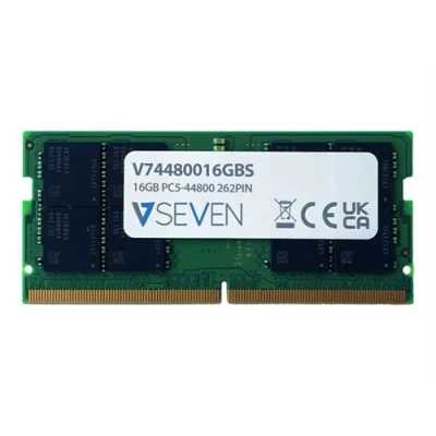 Image de V7 DDR5 module 16 Go SO DIMM 262 broches 5600 MHz / PC5 44800 CL46 1.1 V mémoire sans tampon on die ECC