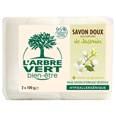 Afbeelding van L&#039;Arbre Vert Jasmin Solide zeep 2 x 100 g