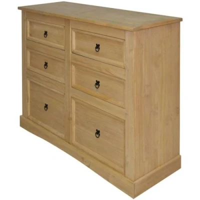Afbeelding van vidaXL Dressoir Mexicaans grenenhout Corona stijl 110 x 43 81 cm