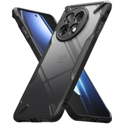 Afbeelding van Ringke Coque Compatible avec OnePlus 13R 5G [Fusion X] Antichoc Protection [Militaire Défense] Résistant aux Rayures Polycarbonate Solide Rigide TPU Bumper pour Black