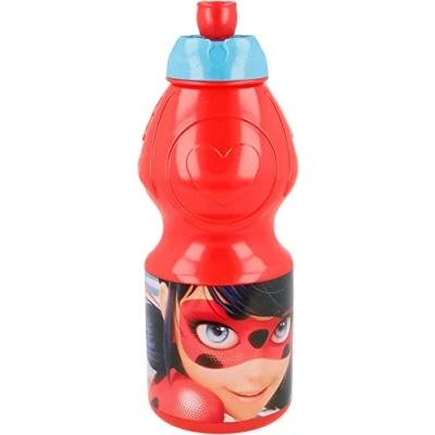 Afbeelding van ALMACENESADAN, 4940 Terug naar school, kerstcadeau, bestaande uit 400 ml sportfles, meerkleurig, herbruikbaar, BPA vrij, gelicentieerd (Lady Bug)