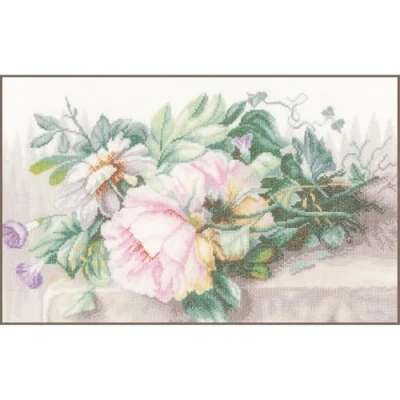 Afbeelding van Telpakket kit Stilleven met bloemen Lanarte PN 0147588