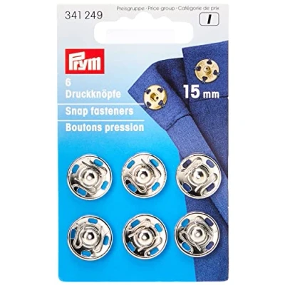 Afbeelding van Prym Drukkers Zilver 15mm (krt)