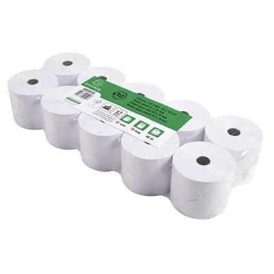 Afbeelding van Exacompta Tel en kassarol, 57 mm, Rol 43 m, 70 g/m², Wit (pak 10 rollen)