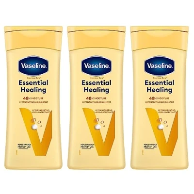 Afbeelding van Vaseline Intensive Care Essential Healing Body Lotion 3 x 400 ml