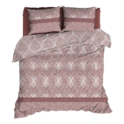 Afbeelding van Satin d&#039;Or Godiva Dekbedovertrek Tweepersoons 200x200/220 cm Oudrose