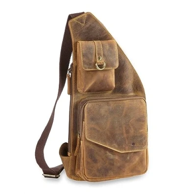 Afbeelding van Greenburry Vintage 20 CM Schoudertas, Heren, Maat: One Size, Brown