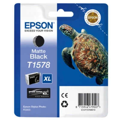 Afbeelding van Epson T1578 (C13T157840) Inktcartridge Mat zwart