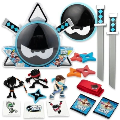 Afbeelding van Ninja Kidz Mystery Warrior Pack met 18 Exciting Toys