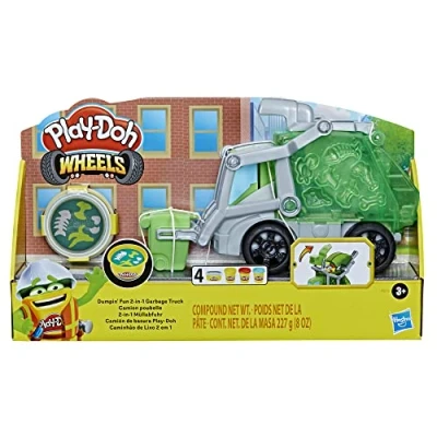 Afbeelding van Play Doh Dumpin Fun 2 in 1 Vuilniswagen Boetseerklei