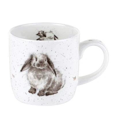 Afbeelding van door Royal Worcester Wrendale Rosie Konijn Eenvoudige Mok
