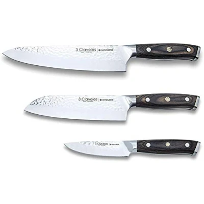 Afbeelding van 3 Claveles professionele keukenmessenset Kimura