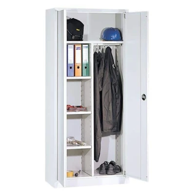 Afbeelding van Industriële locker werkplaatskast of garderobekast 195x92x50cm Zwart
