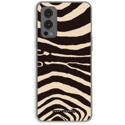 Afbeelding van Case Company® hoesje geschikt voor OnePlus Nord 2 5G Arizona Zebra Soft Cover Telefoonhoesje Bescherming aan alle Kanten en Schermrand