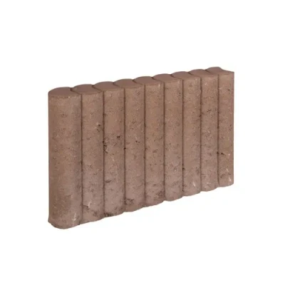 Afbeelding van 3 stuks! Rondo palissade bruin 8x35x50 cm Gardenlux